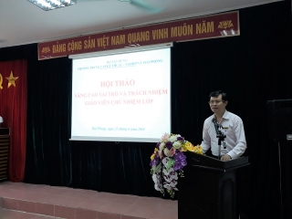 Hội thảo Nâng cao vai trò và trách nhiệm của Giáo viên chủ nhiệm năm học 2017-2018